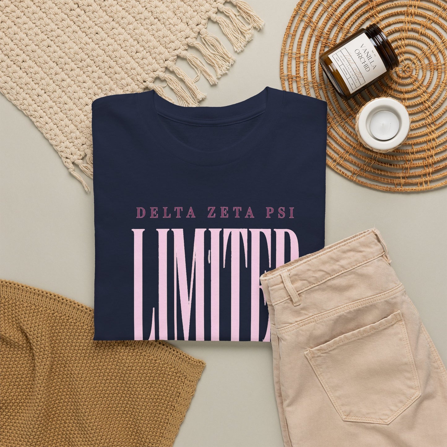 Limited Edition Delta Zeta Psi Tee — Pink Vintage Sorority Graphic Shirt