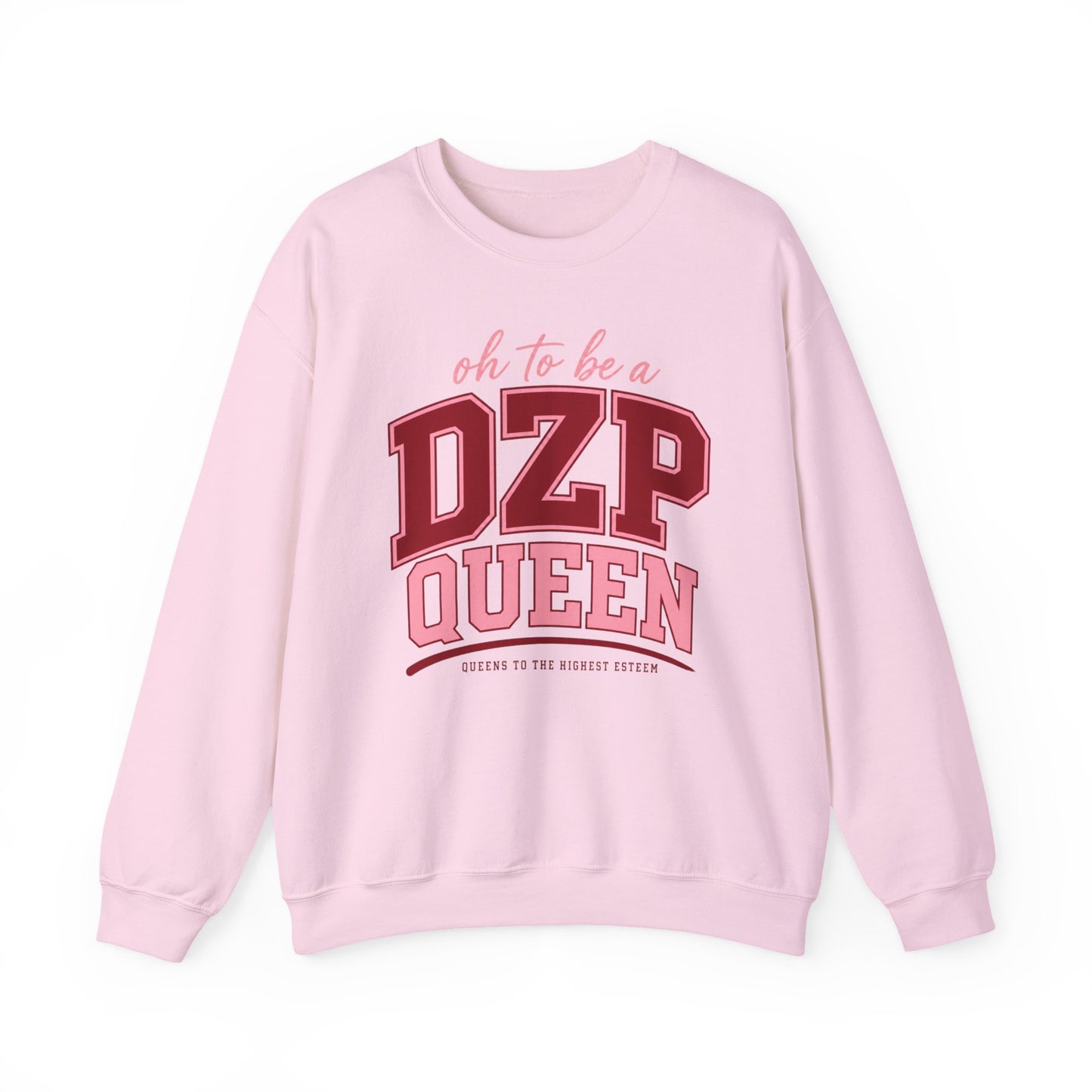 DZP Queen Sweatshirt – Oh to Be a DZP Queen Retro Varsity Crewneck