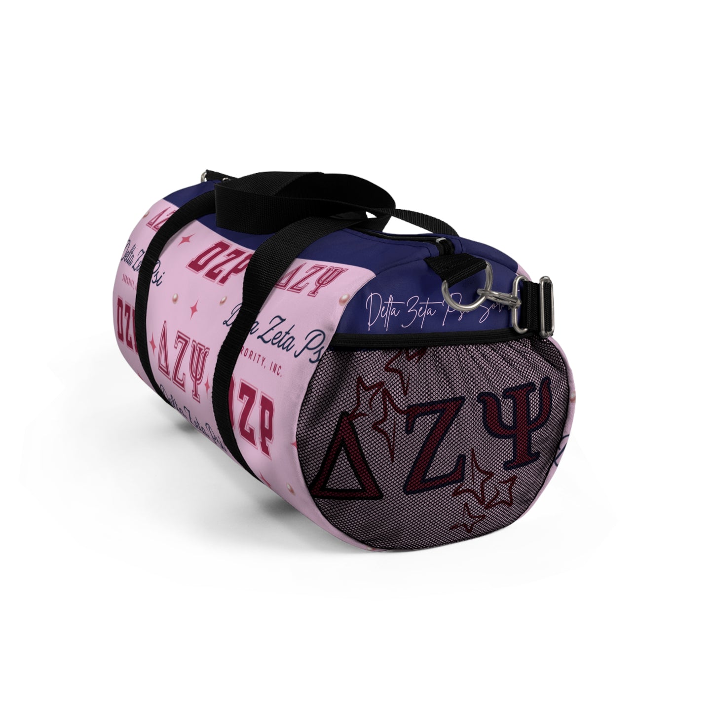 Delta Zeta Psi Pink Sorority Duffel Bag – Greek Letter DZP Travel & Gym Bag