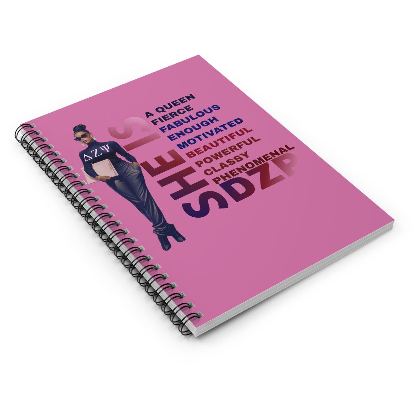 Pink 'SHE'S' Inspirational Spiral Notebook – Empowerment Journal for Women