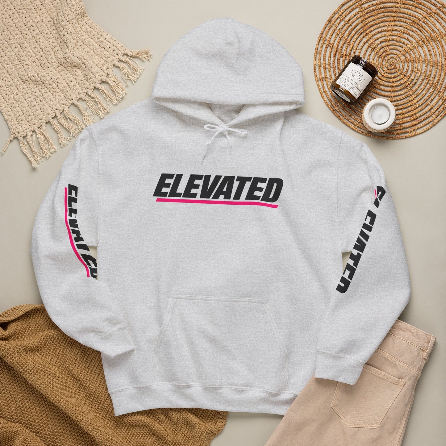 Elevated Hoodie — Retro Racing Logo Hooded Sweatshirt