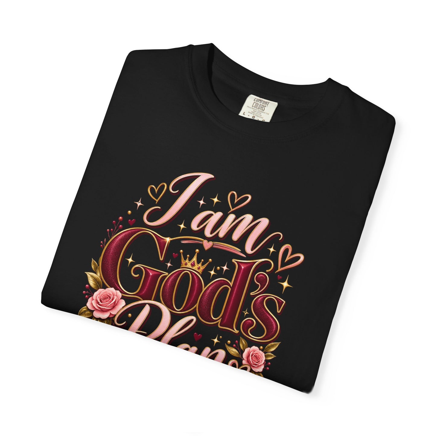 I Am God's Plan T-Shirt — Floral Faith Graphic Tee