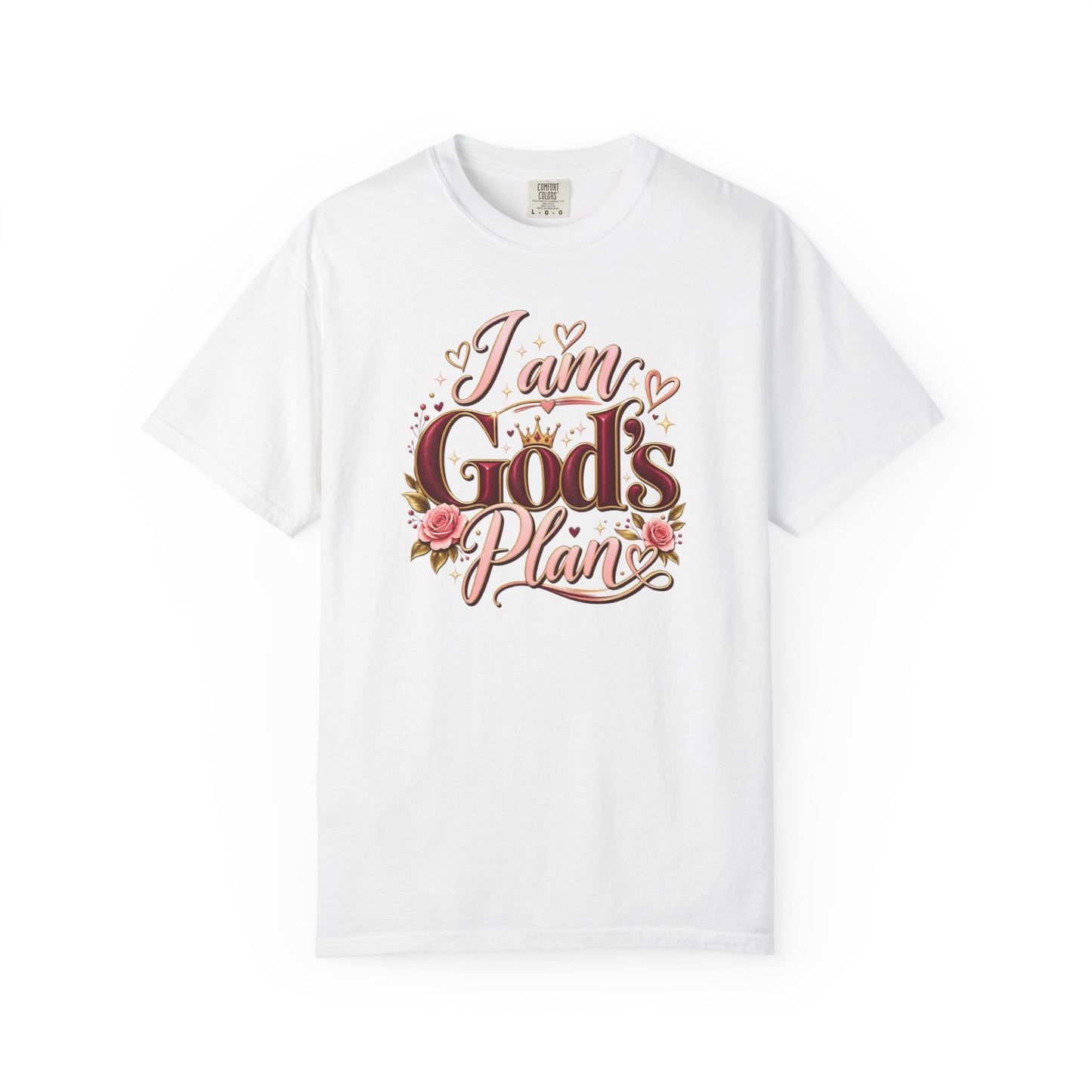I Am God's Plan T-Shirt — Floral Faith Graphic Tee