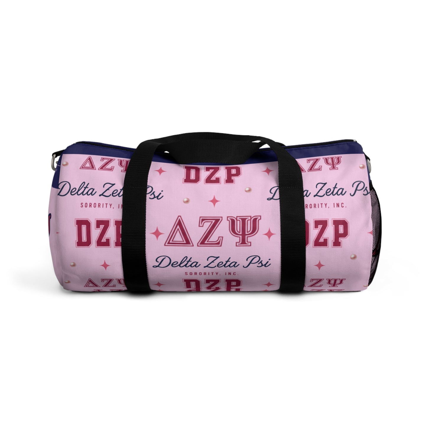 Delta Zeta Psi Pink Sorority Duffel Bag – Greek Letter DZP Travel & Gym Bag